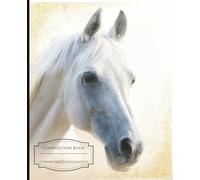 Horse Composition Book for kids, teens, adults. Back to school notebook, gift idea, home and office. Paperback, COLLEGE ruled, matte cover, 120 pages, 7.5 x 9.25".