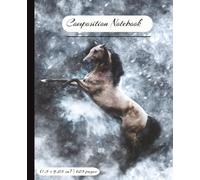 horse composition book: Wide Ruled for School, Class Notes, Journaling, Writing, and Everyday Use