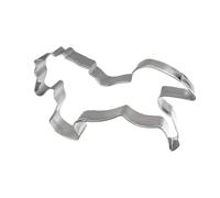 Horse Cookie Cutter Stamp - Stainless Steel Mold | 5.5x5.3x2cm Biscuits Cutter for Fondant, Baking Accessories with Horse Design for Home, Classroom, Party, Beginners, Holiday Baking Treats Project