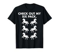 Horse dai un'occhiata alla mia Confezione da 6 Funny Equestrian Riding Six #25D19 Maglietta