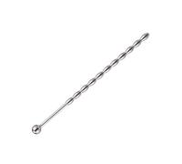 Horse Eye Metal Urethral Plug Gourd Pull Bead Dilatatore in acciaio inox per masturbatori maschi e principianti (155 mm)