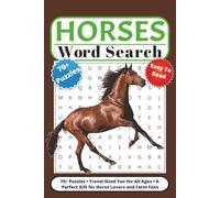Horse & Farm Word Search for Kids and Adults: Tack, Racing, Barn Life & More: 70+ Puzzles • Travel-Sized Fun for All Ages • A Perfect Gift for Horse Lovers and Farm Fans