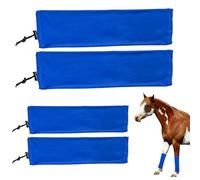 Horse Fly Boots, Breathable Equine Leggings, Shock-Absorbing Leg Wraps, Protective Comfortable Fit, Compact Ideal for Jumping, Racing, Turnout, Stable, Competition, Outdoor Riding