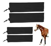 Horse Fly Boots, Breathable Equine Leggings, Shock-Absorbing Leg Wraps, Protective Comfortable Fit, Compact Ideal for Jumping, Racing, Turnout, Stable, Competition, Outdoor Riding
