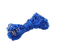 Horse Forage Net Slow Feeder Bag | Nylon Ripple Knot for Safer Eating | Large Capacity Bag for 1-2 Horses/Stalls/Trailers (Blu)