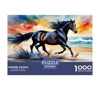 Horse-galloping-on-beach Puzzle Giochi 1000 Pezzi Regalo Per Amore E Amico Arte Interesting Puzzle Adulti Idea Regalo Per 38x26cm/1000pcs