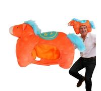 Horse Hat - Plush Cosplay Head Wrap for Costume Party | Cartoon Animal Headgear with Soft Fabric, Fun Stage Prop for Photo Shoots, School Plays, Halloween, Birthday, Party, Men Women Youth Accessory