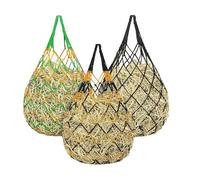Horse Hay Nets, 3 pezzi Feeding Mesh, Bite Proof Strong Load Bearing, Goat Hay Feeder, Livestock Feeding Net, Stall Fence Accessory, Stabile Barn Supply, Reinforced Knot Design, for Horse Goat Sheep