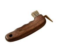 Horse Hoof Pick Brush - Equine Grooming Tool With Copper Bristles