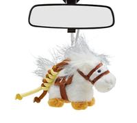 Horse Keychain - Peluche giocattolo pendente, collezionabile design con texture, New Year Ornament with Vibranti Colors, Girls Accessory Party Favors, Soft Charm for Bag Decoration