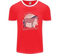 Horse La Mia Unica Relazione Stabile Equestre Uomo Ringer T-Shirt FotL