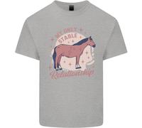 Horse La Mia Unica Relazione Stabile Maglietta Equestrian Per Bambini
