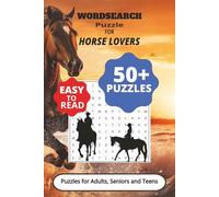 horse lovers word search puzzle book: Word searches with Easy to Read print about horses, equestrians, cowboys, cowgirls and more | 6x9 inches | 110 ... for Vacations, Holidays and Free times |