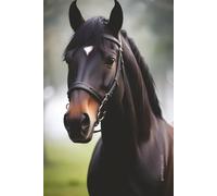 Horse Notebook: Blank Lined Notebook for All Ages, Horse, Brown, Animal | 6x9 inches, 110 pages | Gifts for Birthdays, Christmas, Thanksgiving and more
