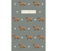 Horse Notebook: Cute Aesthetic Lined Journal for Horse & Pony Lovers, Riders and Owners | Green Cover