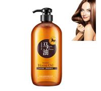 Horse Oil Nourishing Shampoo-No.1 Japan, Horse Oil Supple Moisturizing Shampoo, Anti-hair Loss Shampoo, Ginseng Extract Root Nourishing Shampoo, for All Types of Hair, 300ml/pc