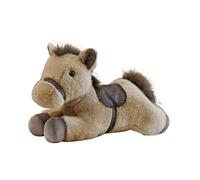Horse Plush - Realistic Collectible Doll for Display | Soft Stuffed Material with Detailed Features, 11.81 Inch Animal Toy for Children Adults Teens Home Living Room Office Bedroom Tabletop Desk Sofa