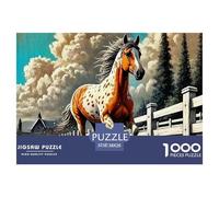 Horse Puzzle 1000 Pezzi Puzzle Adulti Impegnativo E Difficile Per Straordinario Regalo Per Amore E Amico 38x26cm/1000pcs