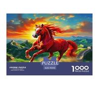 Horse Puzzle Da 1000 Pezzi Per Chi Ama I Paesaggi Urbani: Ricrea Città Famose E Migliora La Memoria!