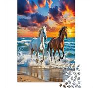 Horse Puzzle Sfidare 1000 Pezzi Familiare Educa Decorazione Della Casa Regalo 1000pcs (75x50cm)