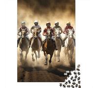 Horse Race Puzzle 1000 Pezzi, Horse Cartografia Creativa, Progetto Condiviso, Decorazione Narrativa 1000pcs (75x50cm)