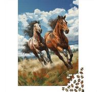 Horse Race Puzzle 1000 Pezzi, Horse Geografia Mentale, Esperienza Tattile, Opera Conversazionale 1000pcs (75x50cm)