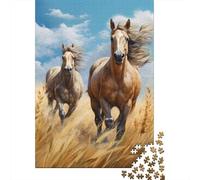 Horse Race Puzzle 1000 Pezzi Per Collezionisti, Horse Mindfulness Attiva, Progetto Condiviso, Elemento Stilistico 1000pcs (75x50cm)