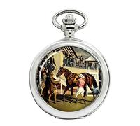 Horse Racing Vincitore a Epsom Full Hunter Orologio da tasca