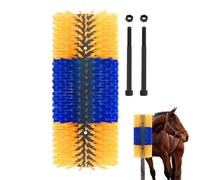 Horse Scratcher, Horse Back Hair Care Livestock Scratch Brush, Shedding Tool, Double Screw Farm Animal Shedding Cleaning Scratch Brush for Sheep, Mule, , Cow