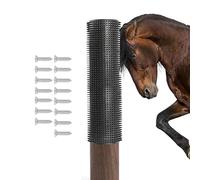 Horse Scratching Post Pad - Scratching Post for Animals | Sheep Grooming Brushes Itch Relief Soft Touch Mat | for Farm Animals Cattle Goats, Durable Anti-Itch Board fôr Barn Stall Pasture