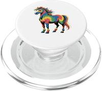 Horse Stuff Tie Dye Cavalli Selvaggi Uomini Equitazione Divertente Cavallo PopSockets PopGrip per MagSafe