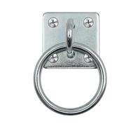 Horse Tie Down, Wall Mounted Fastener Ring, 3 Inches Heavy Duty Loop with Rust Resistant Finish, Solid Steel Equine Hardware with Secure Hitching Feature, Ranch Barn Corral Pasture Training Utility