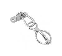 Horse Tie Ring Stainless Steel Half Ro Ring Horse Training Equipment Safe Horse Accessories for Pulling Back Hk