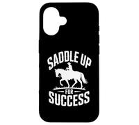 Horse Trainer Saddle Up per il successo equestre Custodia per iPhone 16