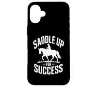 Horse Trainer Saddle Up per il successo equestre Custodia per iPhone 16 Plus
