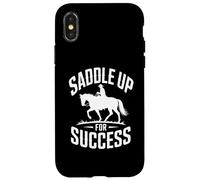 Horse Trainer Saddle Up per il successo equestre Custodia per iPhone X/XS