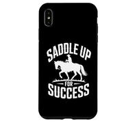 Horse Trainer Saddle Up per il successo equestre Custodia per iPhone XS Max