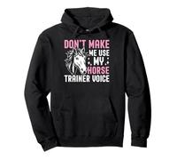 Horse Trainer Voce Divertente Equitazione Equestre Amanti Felpa con Cappuccio