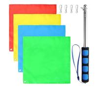 Horse Training Flag | 4 Pieces Lightweight with Telescopic Flagpole