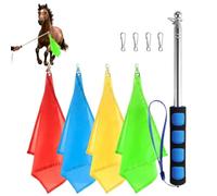 Horse Training Flag - Equestrian Referee Flag, Telescopic Riding Tool