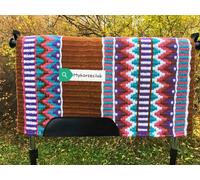 Horse Western Show Saddle Pad Top Wool Pad Sensor Flex Taglia 34" L x 36" W