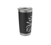 Horse Whisperer Design del Pony Bianco Bicchiere termico in acciaio inox doppia parete