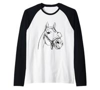 Horse Whisperer Design del Pony Bianco Maglia con Maniche Raglan