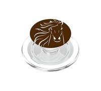 Horse Whisperer Design del Pony Bianco PopSockets PopGrip per MagSafe
