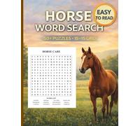 Horse Word Search: Easy-to-Read Word Search Puzzles for All Ages - Relaxation & Brain Exercise