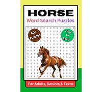 Horse Word Search Puzzle Book: A Fun and Challenging Horse-Themed Puzzle Book for Horse Lovers!