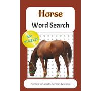 Horse Word Search Puzzle Book: Horse Word Search with Easy to Read Print about Horses, Equestrians, Ponies
