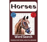 Horse Word Search puzzle Book: Word Search with Easy to Read Print about Horses, Horseback Riding, Horse Racing and More | 6x9 Inches, 110 Pages | 50+ ... Gift for Vacations, Holidays and Free Time