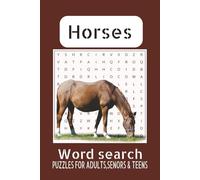 Horse Word Search Puzzle Book: Word Search With Easy to Read Print about Horses, Horseback Riding, Horse Racing and More [6+9 inches 110 pages]50+ puzzles...Gift for Vacations, Holidays and Free Times