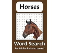 Horse Word Search Puzzle Book: Word Searches with Easy to Read Print about Horses, Horse Back Riding, Horse Racing, and More | 6x9 inches, 70 pages | ... Gifts for Vacations, Holidays, and Free Times